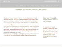 Tablet Screenshot of clearviewvineyard.com